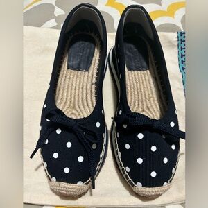 Tory Burch Daisy Sport Polka Dot Espadrille Navy